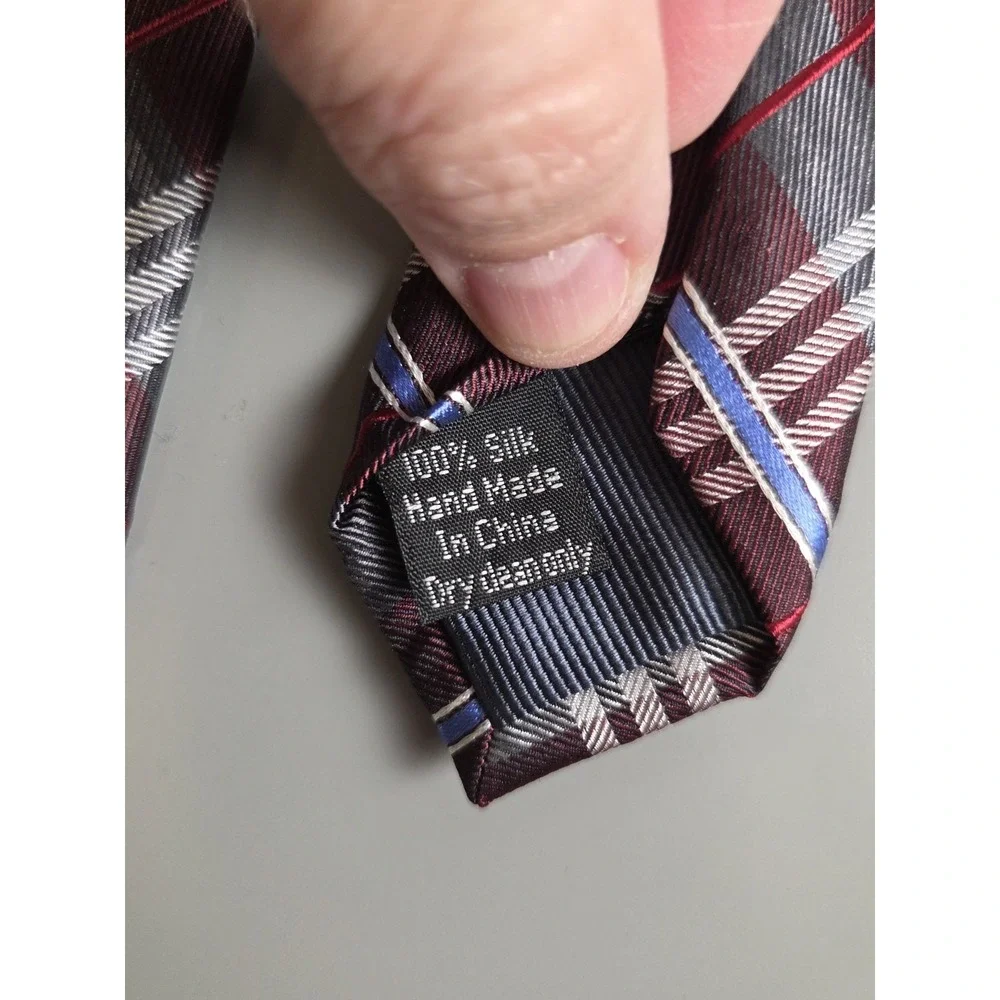 Pronto Uomo Platinum Mens Hand Made‎ Silk Tie 57
